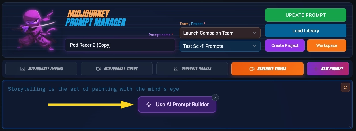 AI Prompt Builder Locations