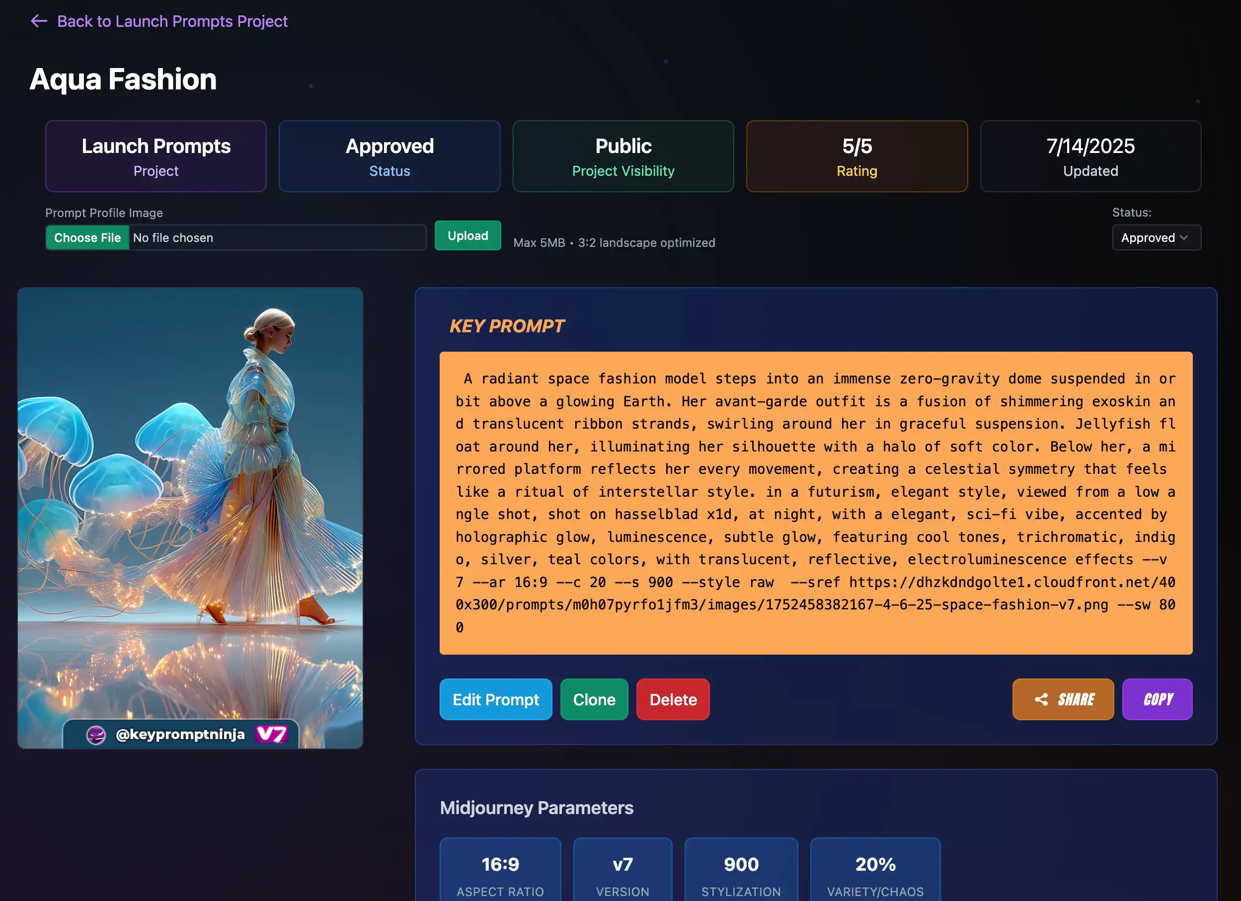 Prompt Management Interface